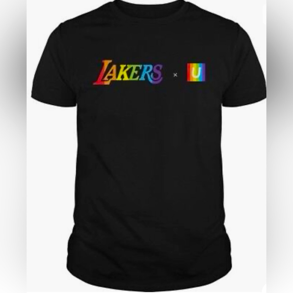 LAKERS Gay Pride  2018 LGBT NIGHT SGA T-SHIRT XL